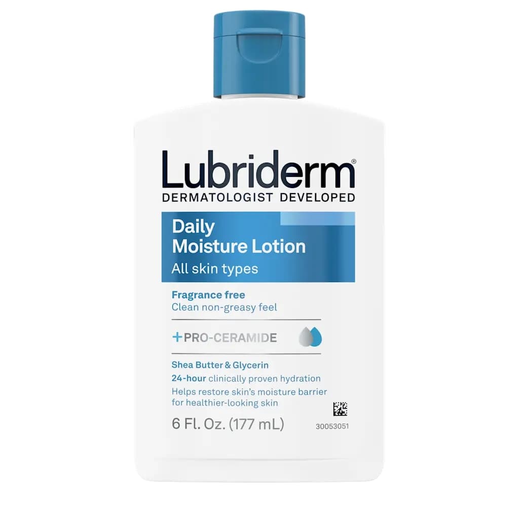 Lubriderm Daily Moisture Lotion, Fragrance-Free, 6 oz - Each - Image 1