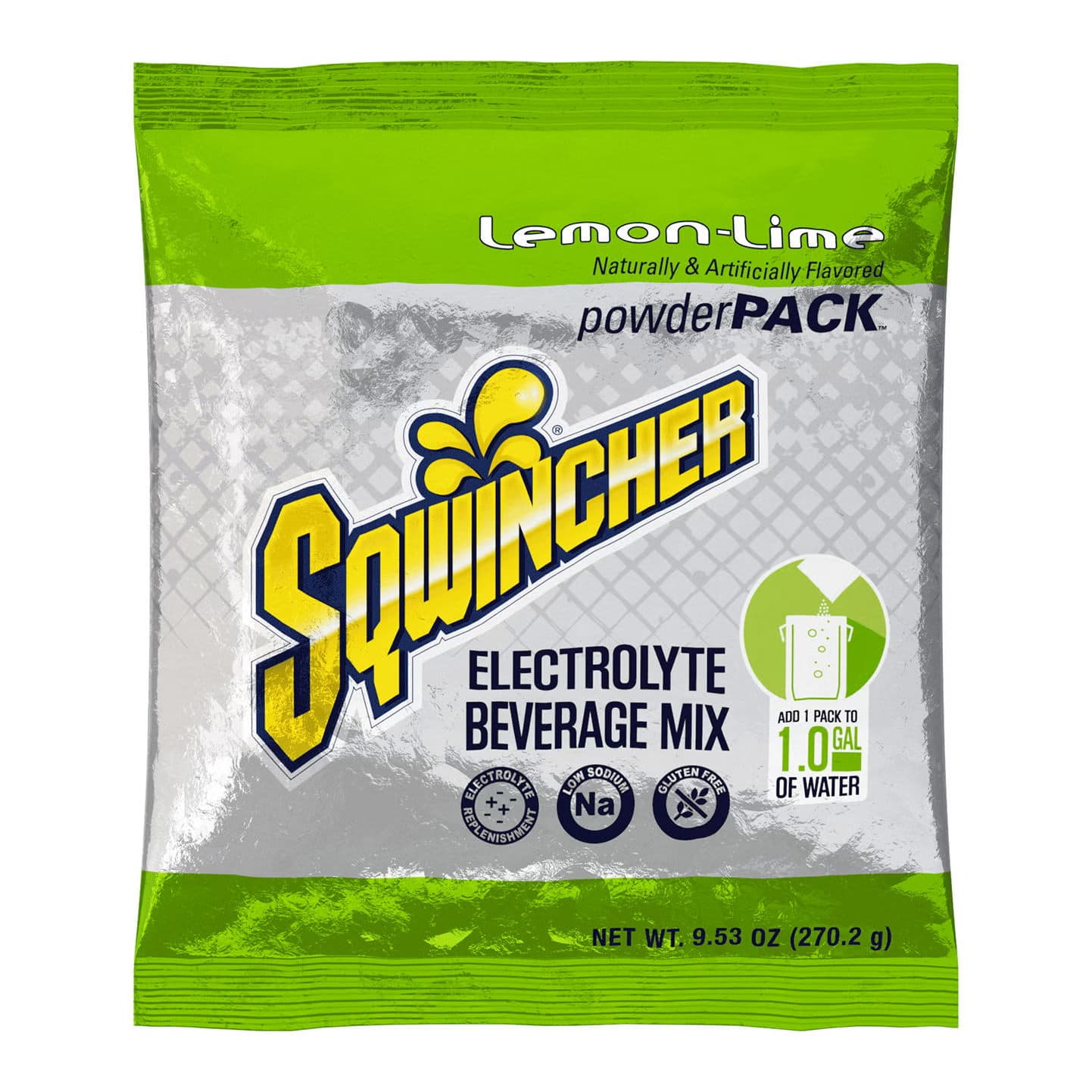 Sqwincher Powder Pack Electrolyte Drink Mix, Lemon Lime - Each - Image 1
