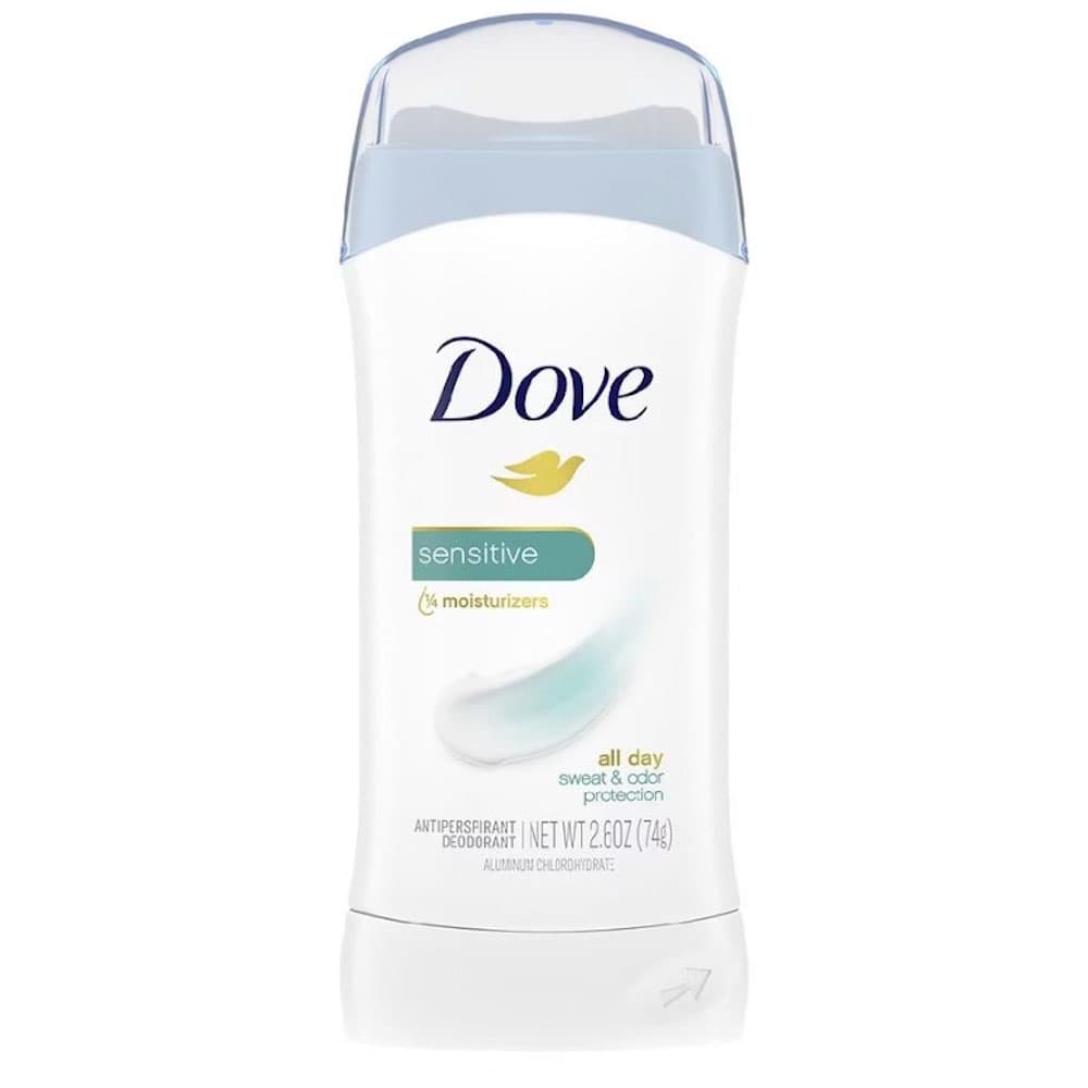 Dove Sensitive Skin Antiperspirant Deodorant, Unscented, 2.6 oz - Each