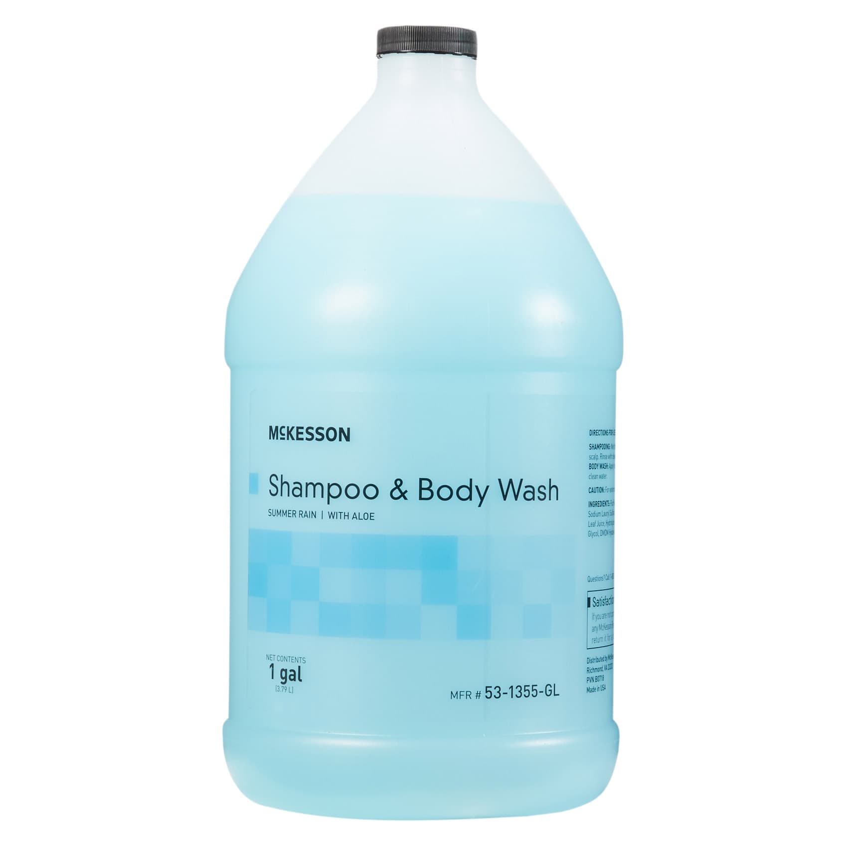 McKesson Shampoo and Body Wash with Aloe, Summer Rain Scent, 1 Gallon - Image 1
