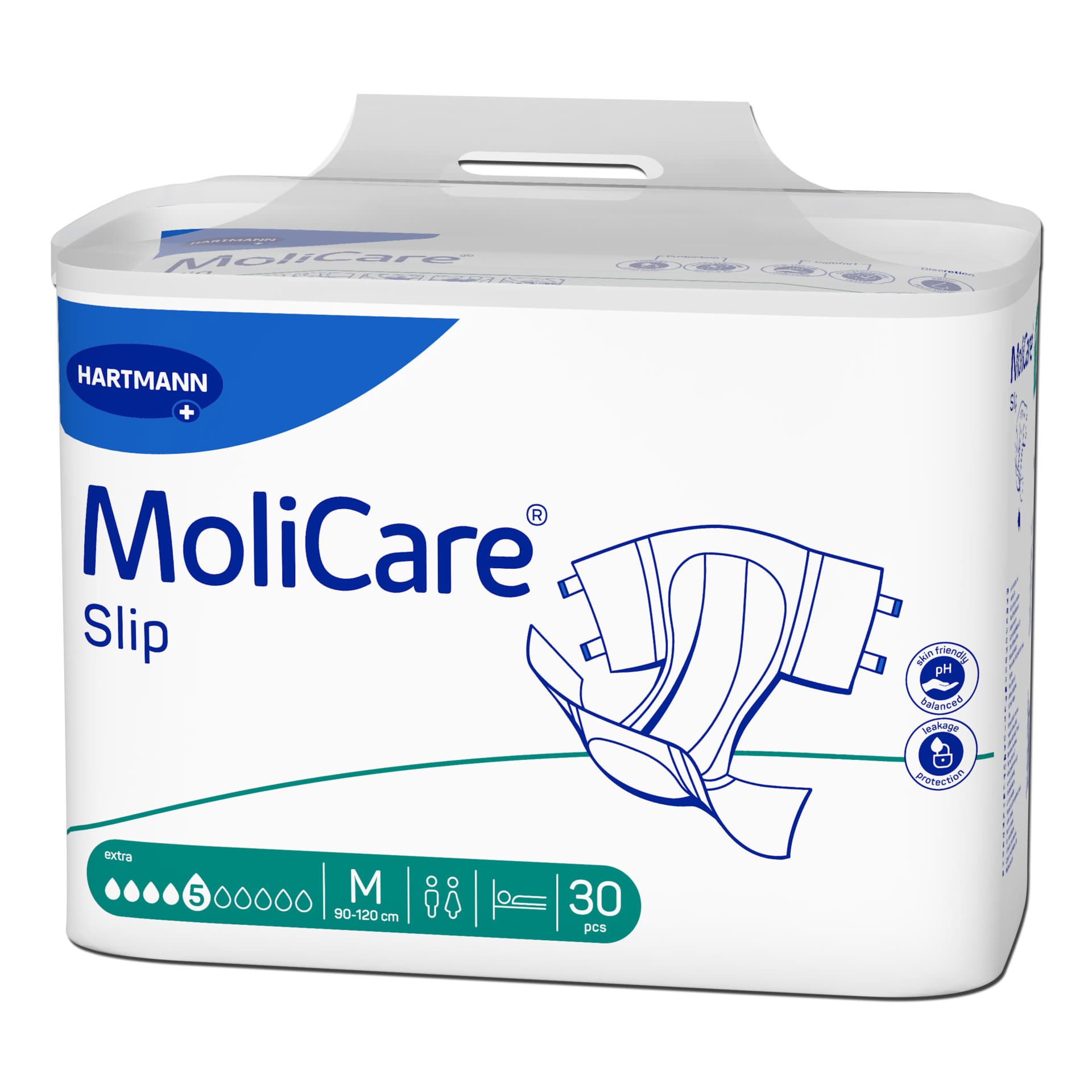 Molicare Slip Extra Briefs, Medium - Case of 90 - Image 1