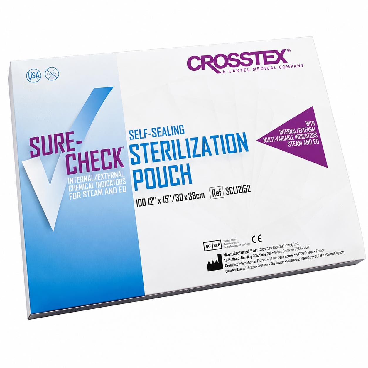 Crosstex Sure-check Sterilization Pouches - Image 2