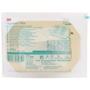 3M Tegaderm Transparent Adhesive Film Dressing, Frame Style, 4" x 4 3/4" - Each - Image 1