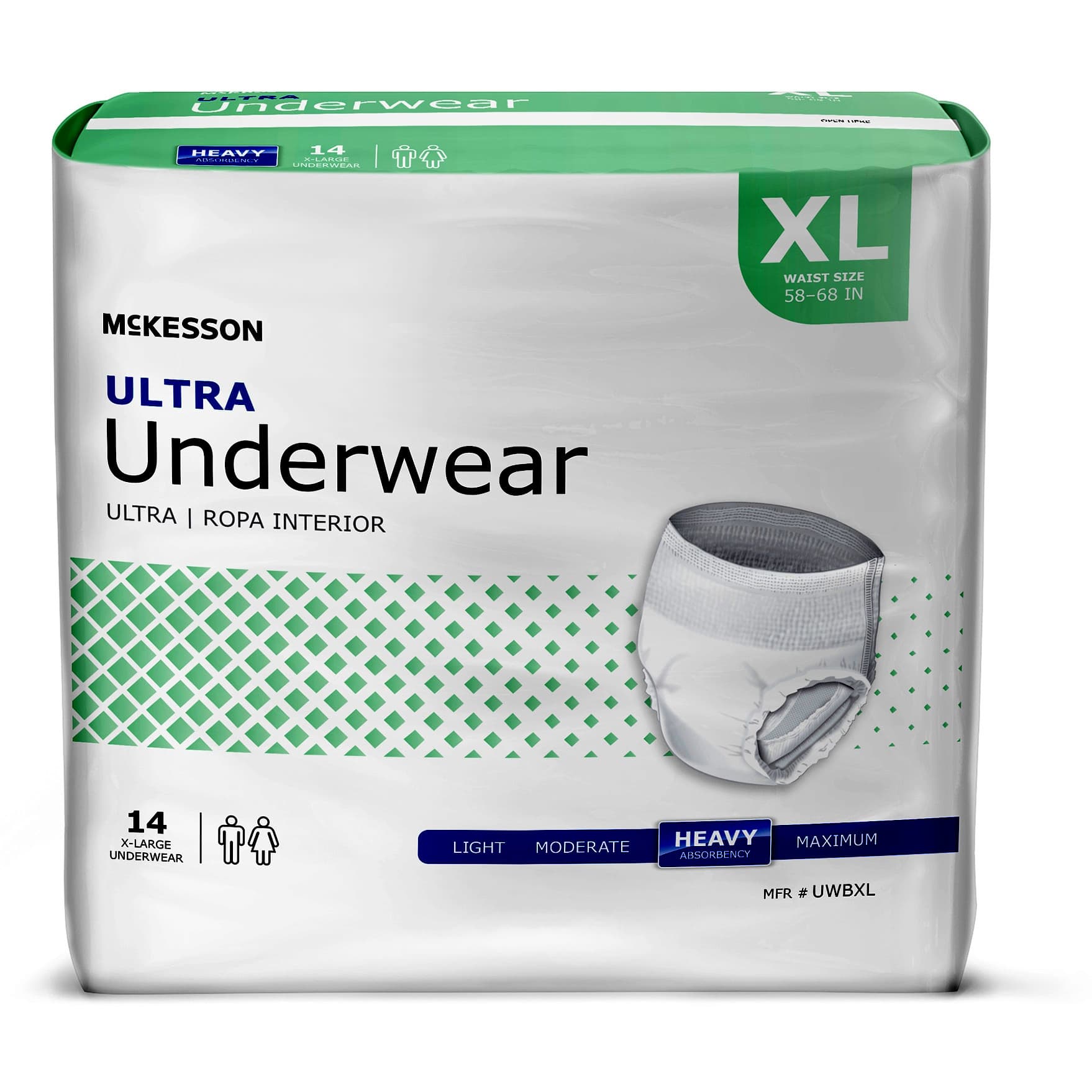 McKesson Ultra Incontinence Underwear, Extra Large - Bag of 14 - Image 1