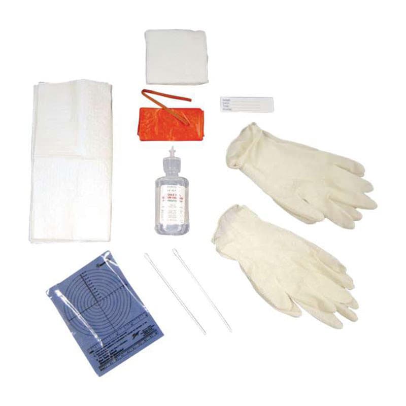 DeRoyal Picc Care Kit Tray, PVP Iodophor Swab, Mask Isolation Yellow - Package of 1 - Image 1