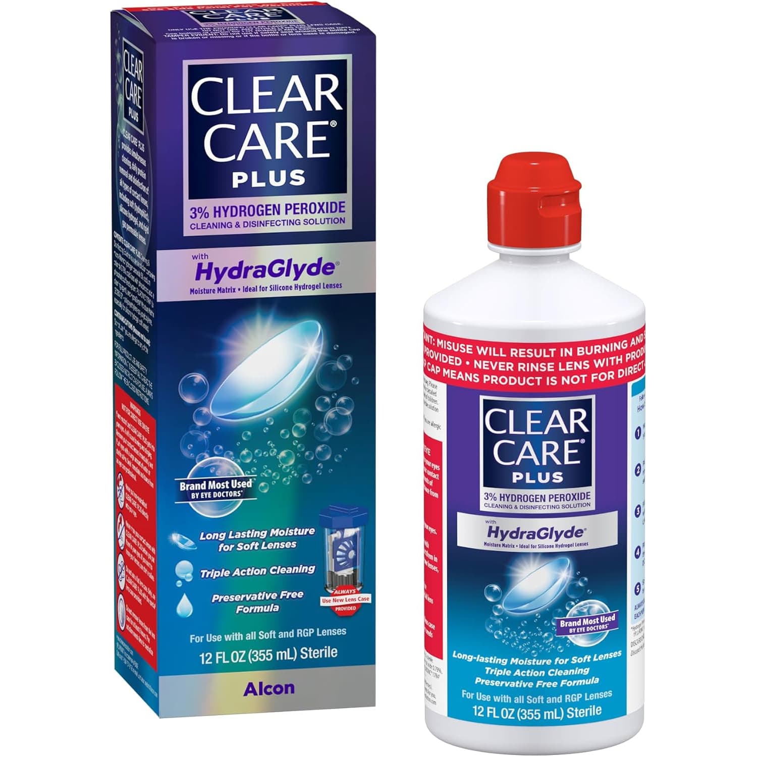 Alcon Clear Care Plus Cleaning and Disinfecting Lens Care Solution - Image 1