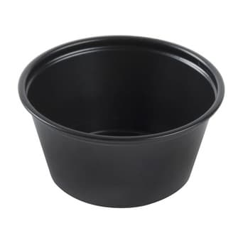 Solo Souffle Black Plastic Disposable Cup - Image 1