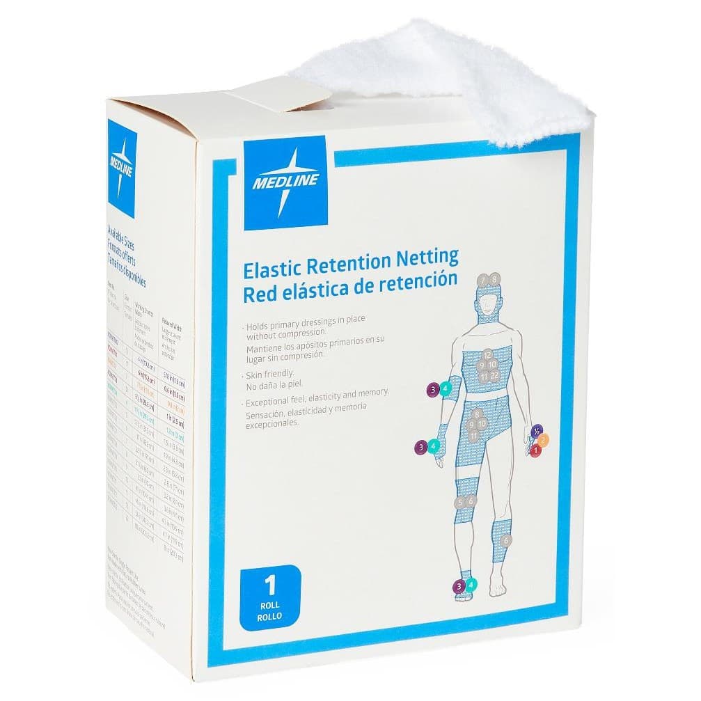 Medline Stretch Tubular Elastic Net for Dressing Retention, 6 Inch x 25 Yard - Each - Image 1