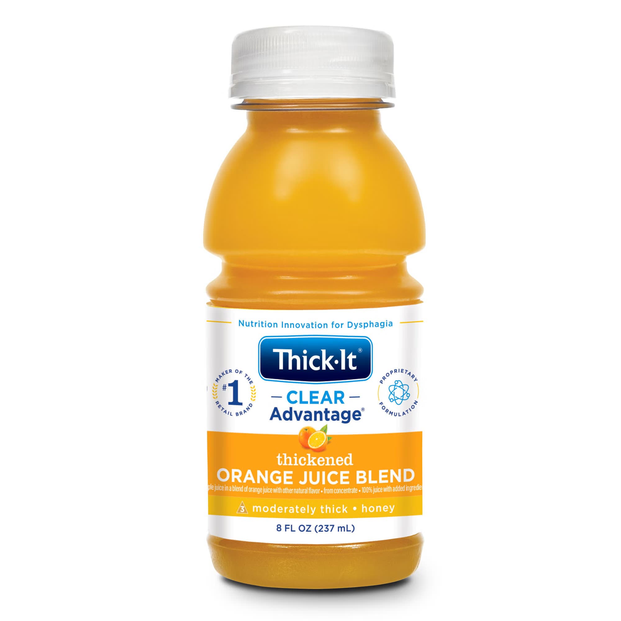 Thick-It Clear Advantage Honey Thickened Beverage, Orange, 8 oz - Each - Image 1