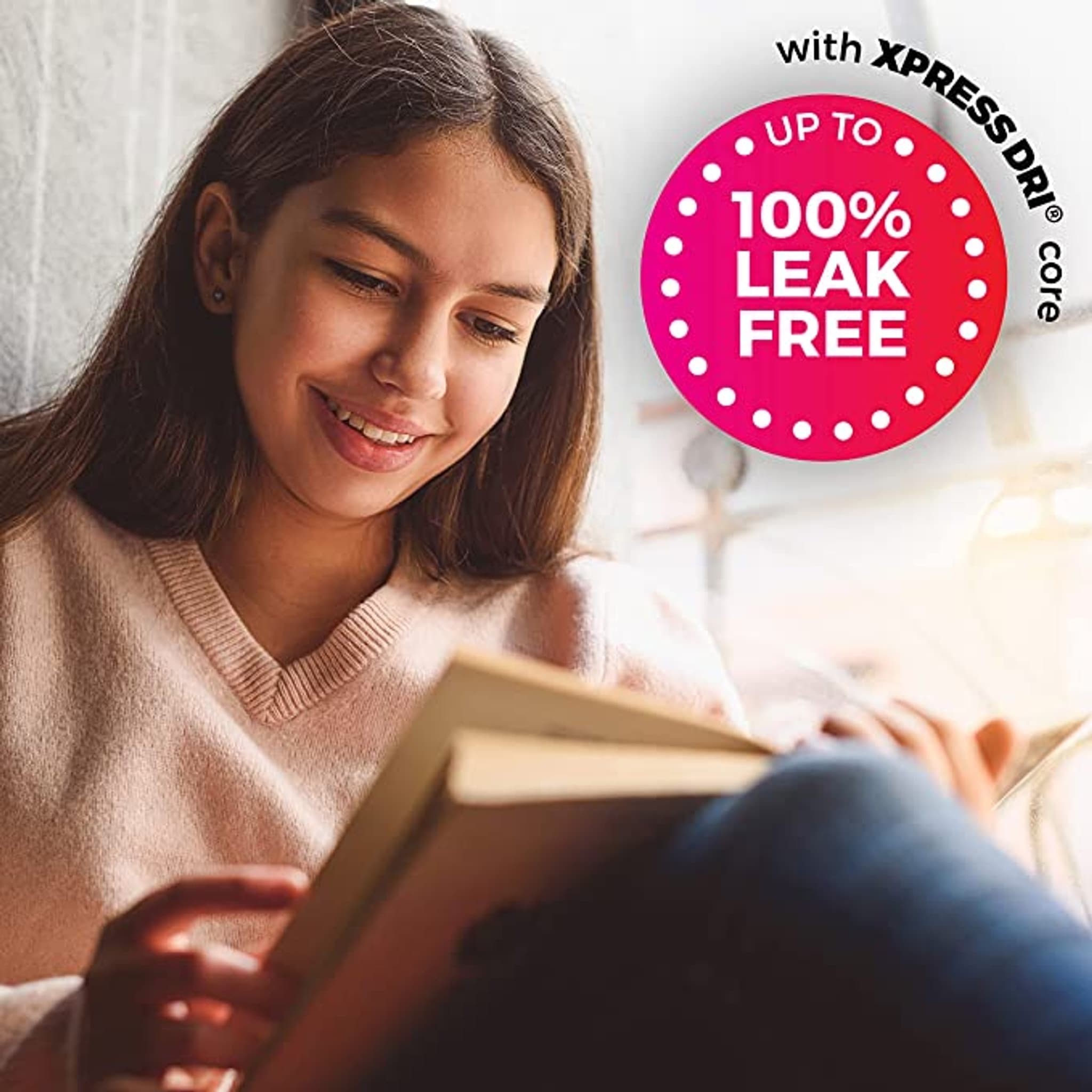 U by Kotex Teen Ultra Thin Pads with Wings, Heavy Absorbency - Image 3