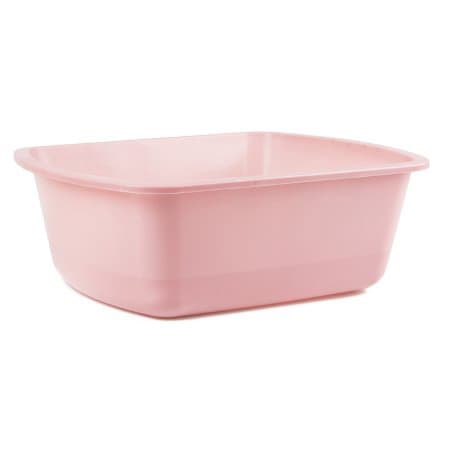 Medegen Medical Products LLC Wash Basin, Dusty Rose, 4.2 X 10 X 12.6 Inch, 6 Quart - Each - Image 1