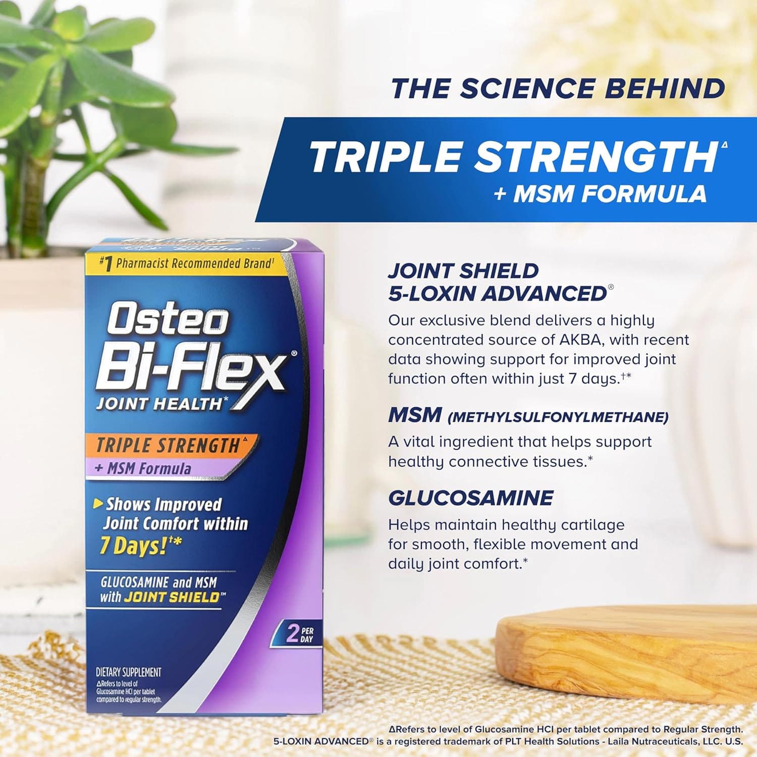 Osteo Bi-Flex Triple Strength w/ MSM Caplets - Pack of 80 - Image 3