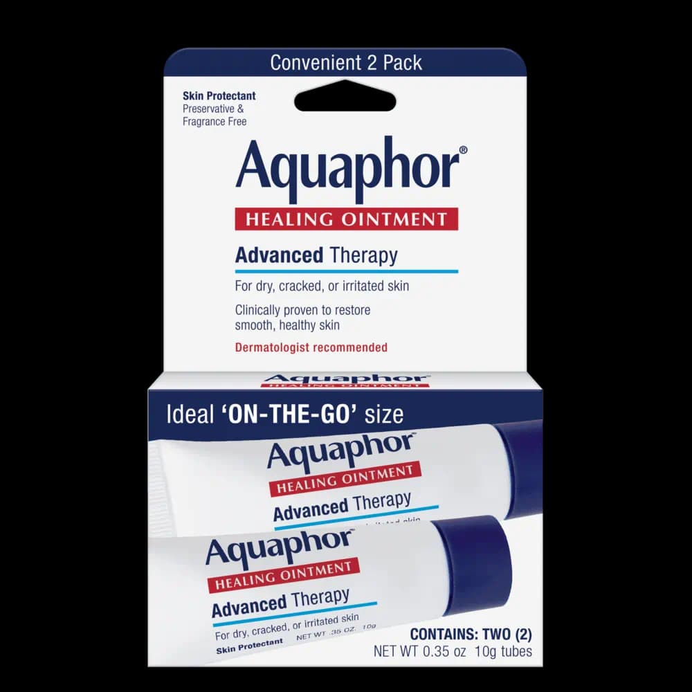 Aquaphor Advanced Therapy Healing Ointment, 0.35 oz Tube - Package of 2 - Image 1