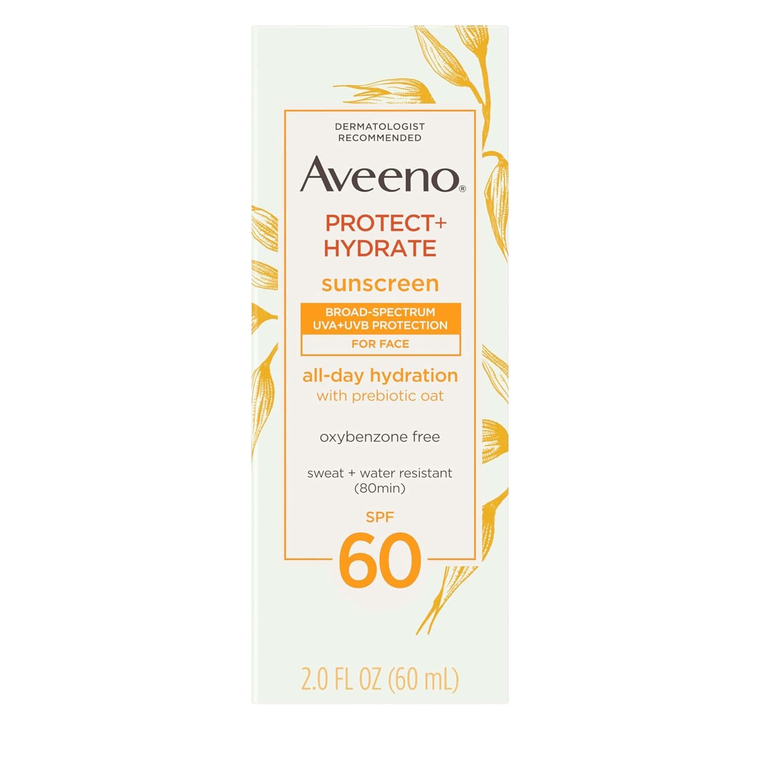 Aveeno Protect + Hydrate Moisturizing Face Sunscreen, SPF 60, 2 oz - Each - Image 1
