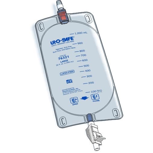 Uro-Safe Urinary Leg Bag With Semi-Transparent Front and Back - Image 2
