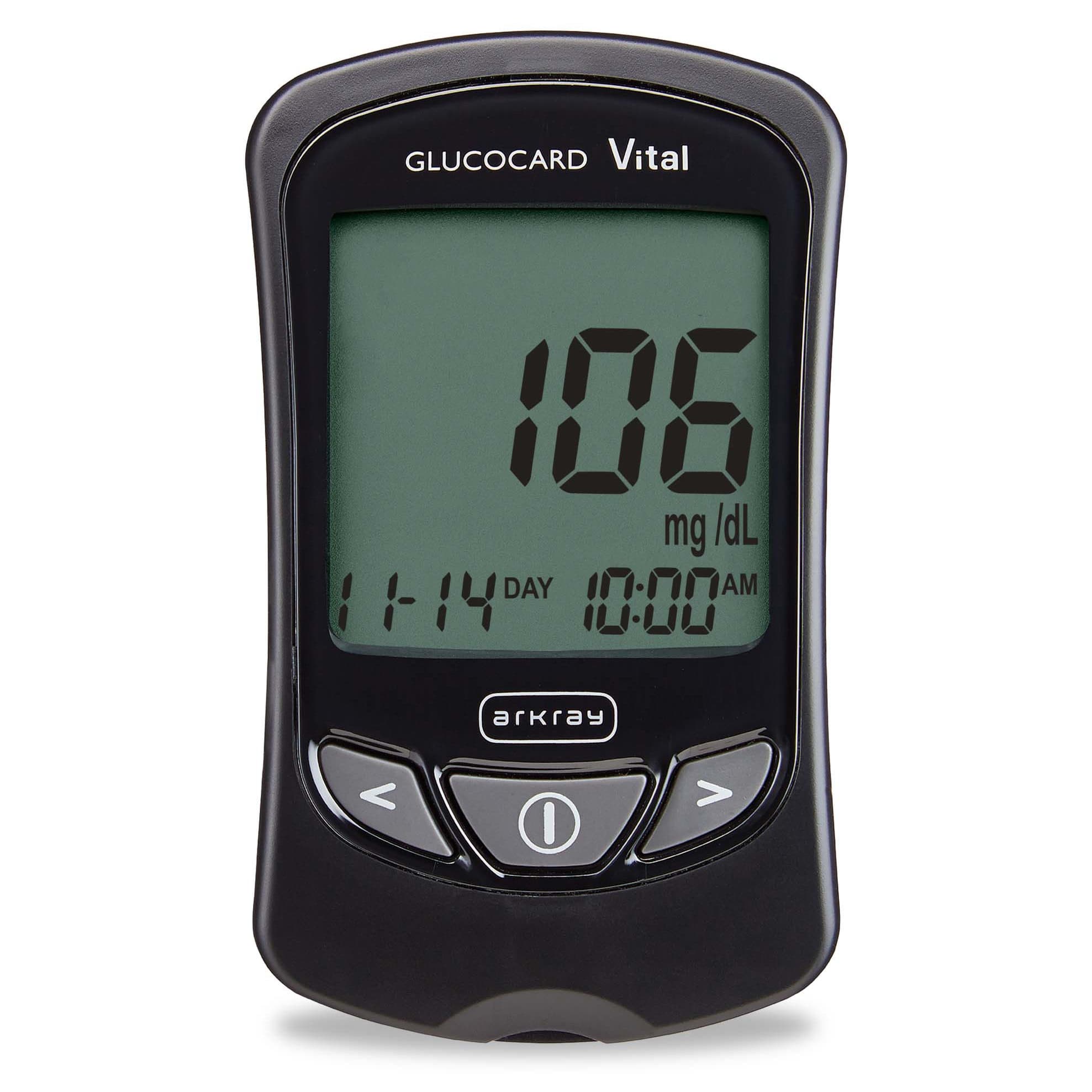Arkray Glucocard Vital Blood Glucose Meter Kit, Results in 7 sec, Auto Coding - Image 2