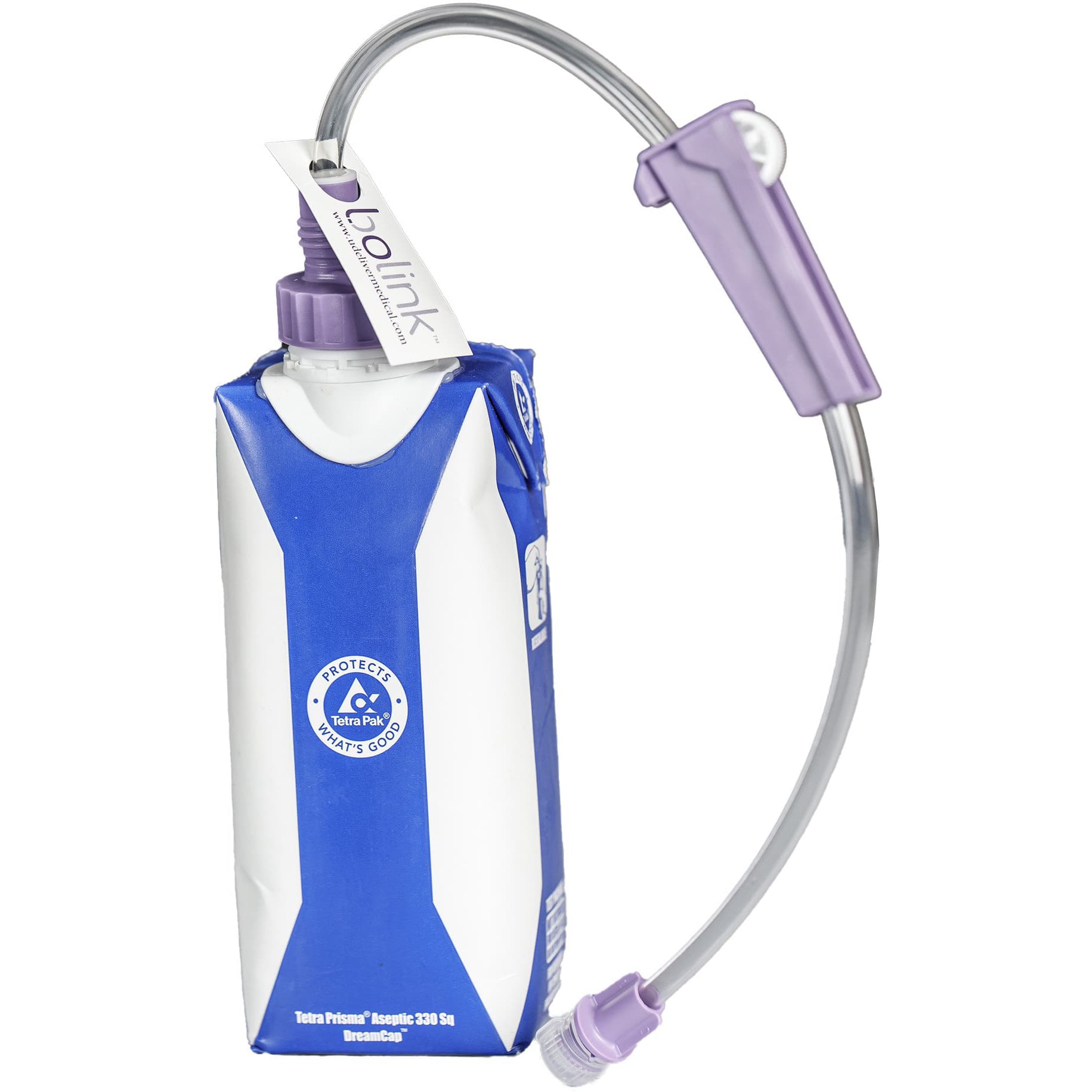 Bolink D Cap Gravity Feeding Administration Set with ENFit Connector - Case of 30 - Image 1