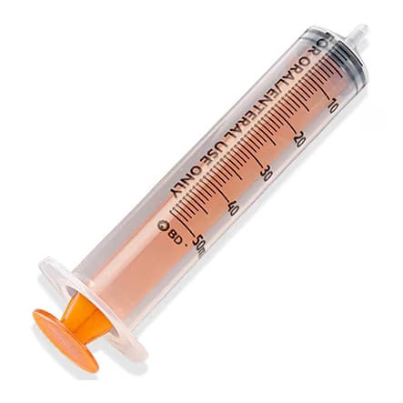 BD UniVia Oral Syringe, 50 ml - Box of 40 - Image 1