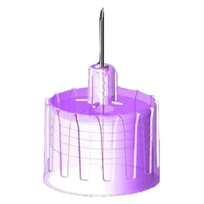 Arkray Techlite Insulin Pen Needle, 31 Gauge, 6mm, Purple - Box of 100 - Image 1