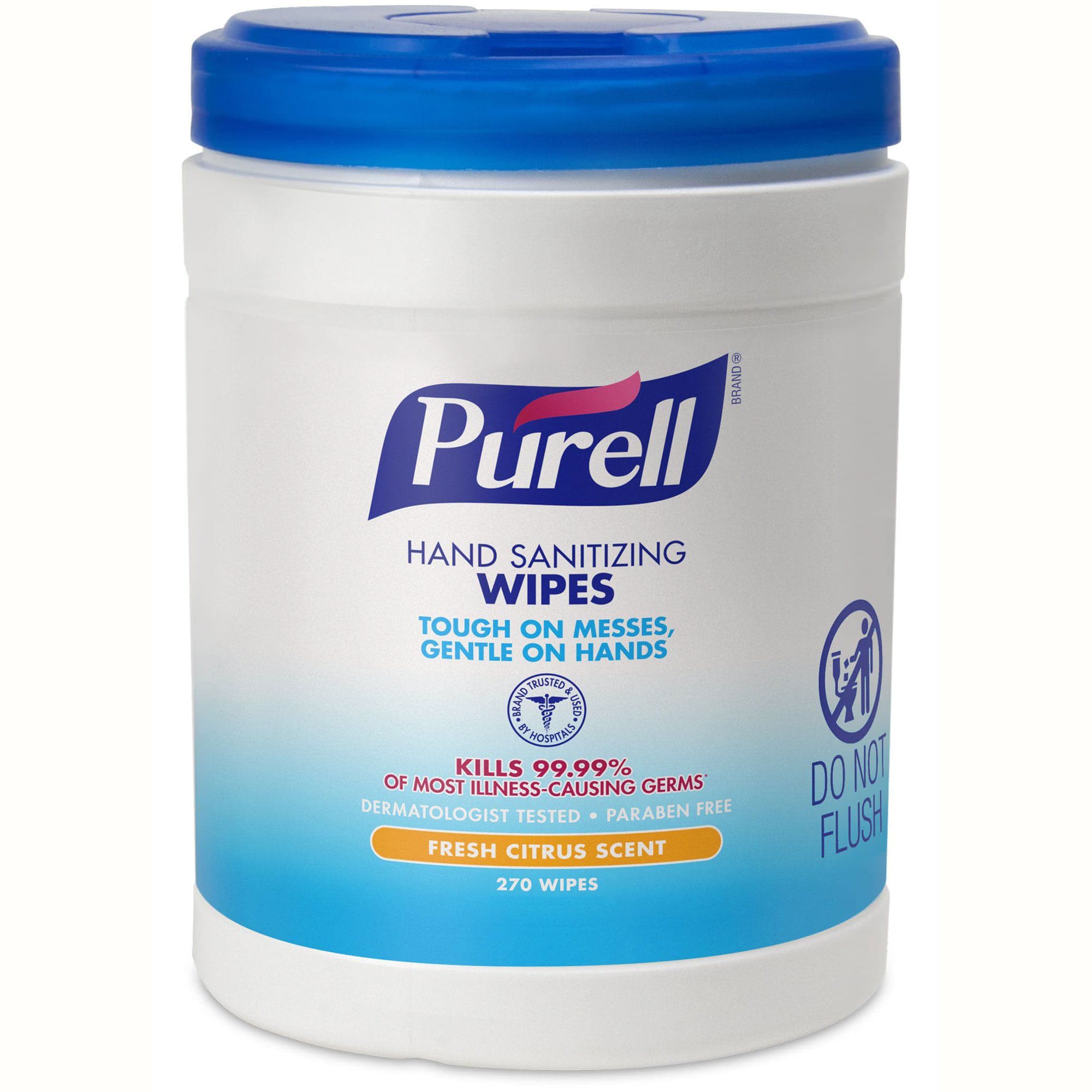 Purell Hand Sanitizing Wipes, Canister - Can of 270 - Image 1