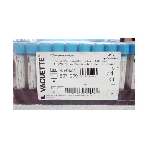 Vacuette Venous Blood Collection Tube, 3.5 ml - Box of 50 - Image 1