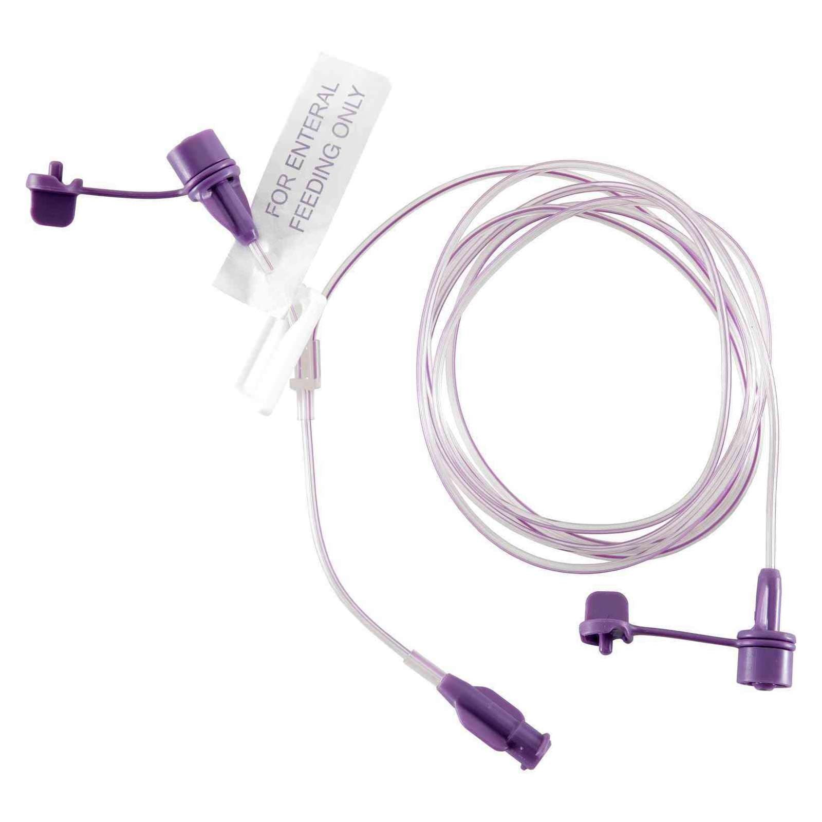 NeoConnect Bifurcated ENFit Extension Set with Medication Port, 60 Inch, Purple - Each - Image 1