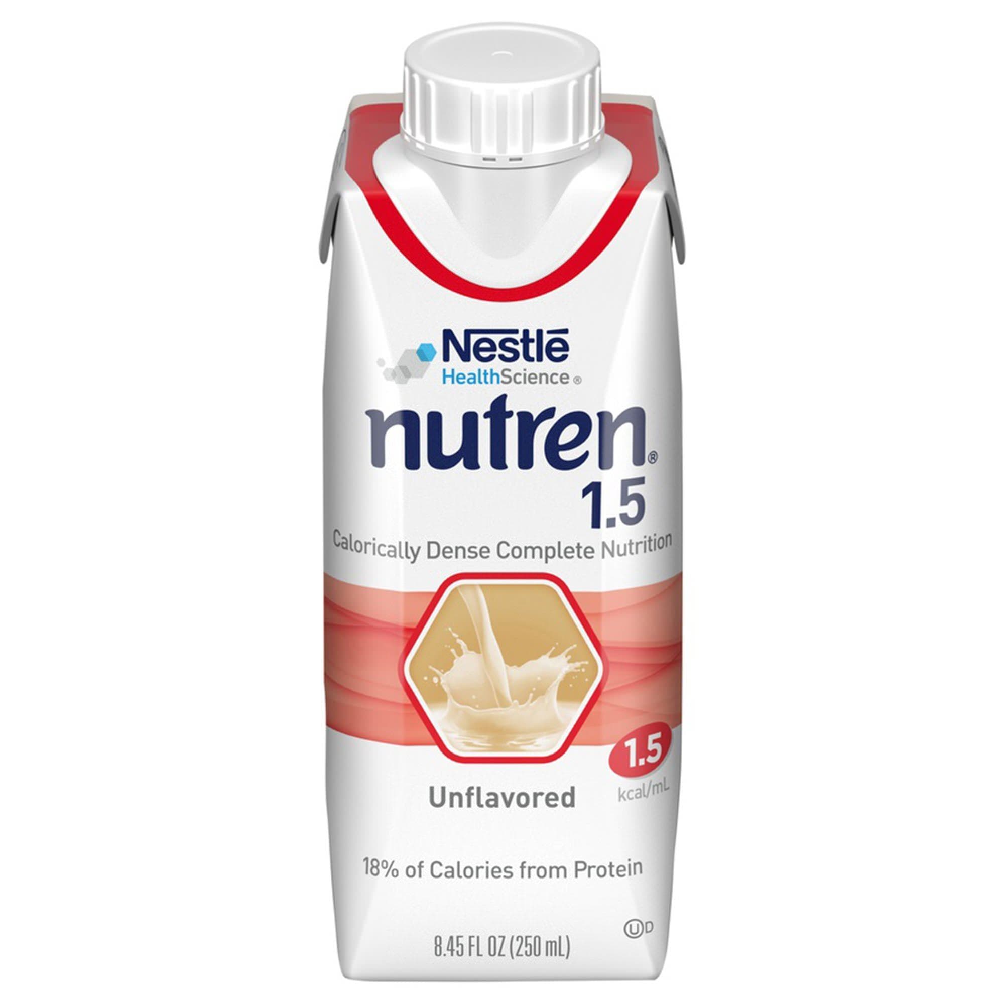 Nutren 1.5 Calorically Dense Complete Nutrition Tube Feeding Formula, 8.45 oz - Each - Image 1