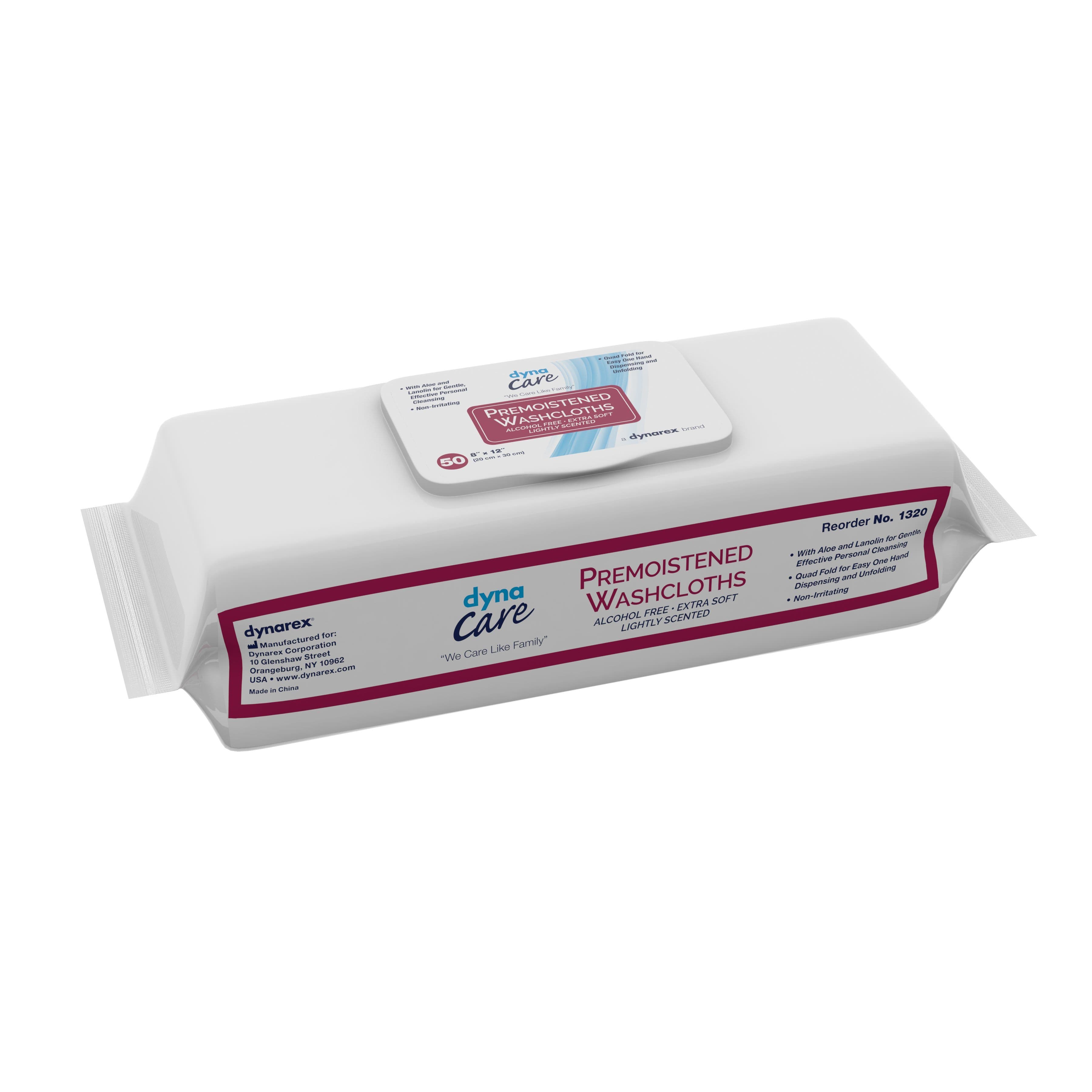 DynaCare Personal Wipe, 8 x 12 Inch - Case of 600 - Image 1