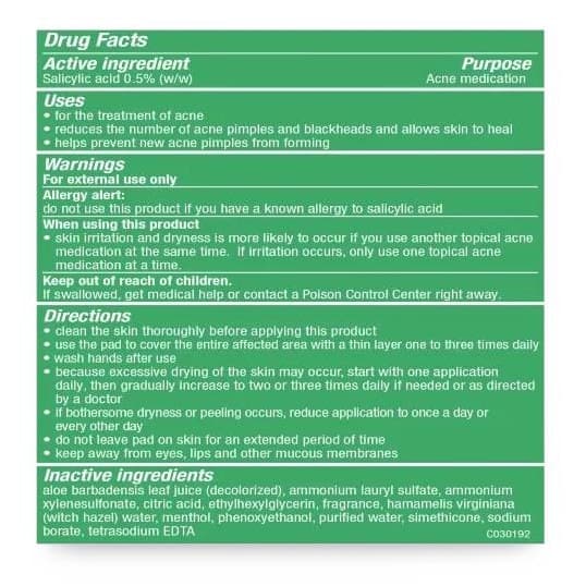Stridex Sensitive Acne Medication Pad with Aloe, 90 Count - Image 3