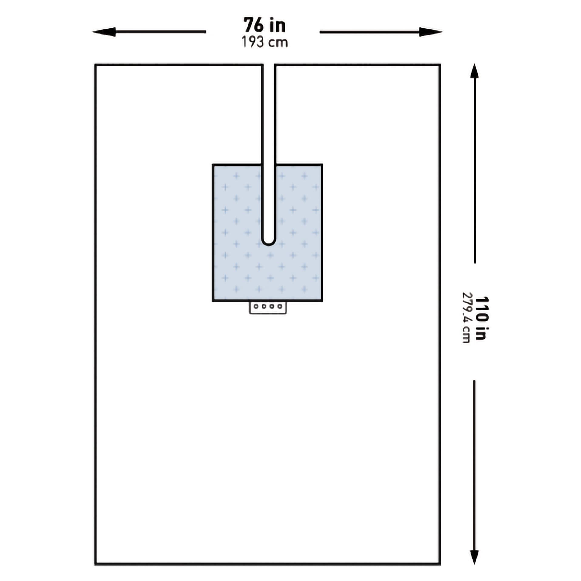 McKesson Orthopedic U-Drape Split Without Covers - Image 2
