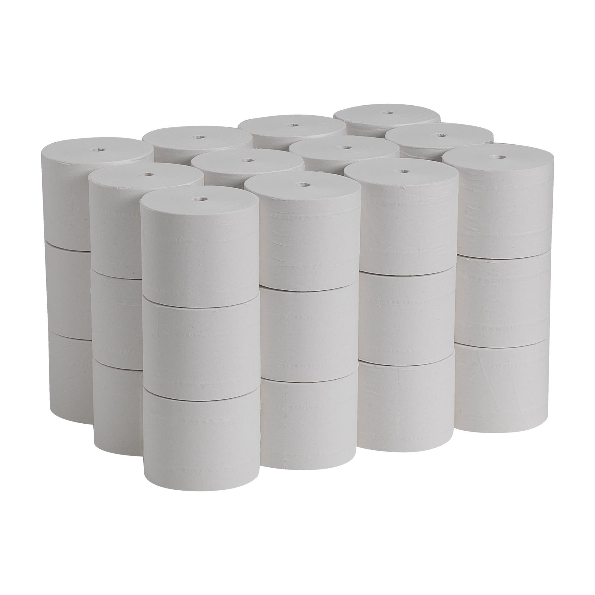 Compact Toilet Tissue White 2-Ply Standard Size Coreless Roll - Image 2