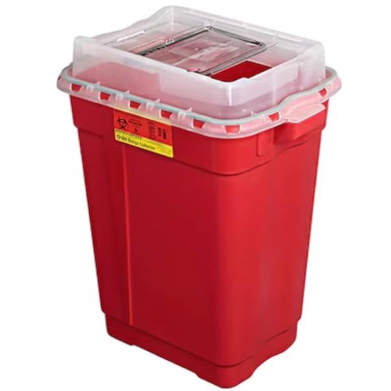 BD Extra Large Sharps Container, 19 Gallon Gasketed Sliding Lid - Case of 5 - Image 1