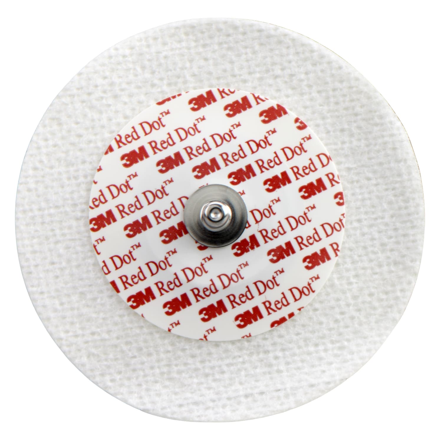 3M Red Dot ECG Monitoring Electrode, Snap Connector, Solid Gel, Cloth Backing, Adult