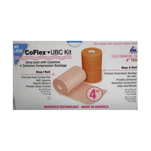 Andover CoFlex UBC Calamine Two Layer Compression Bandage Kit, 4 Inch - Image 1
