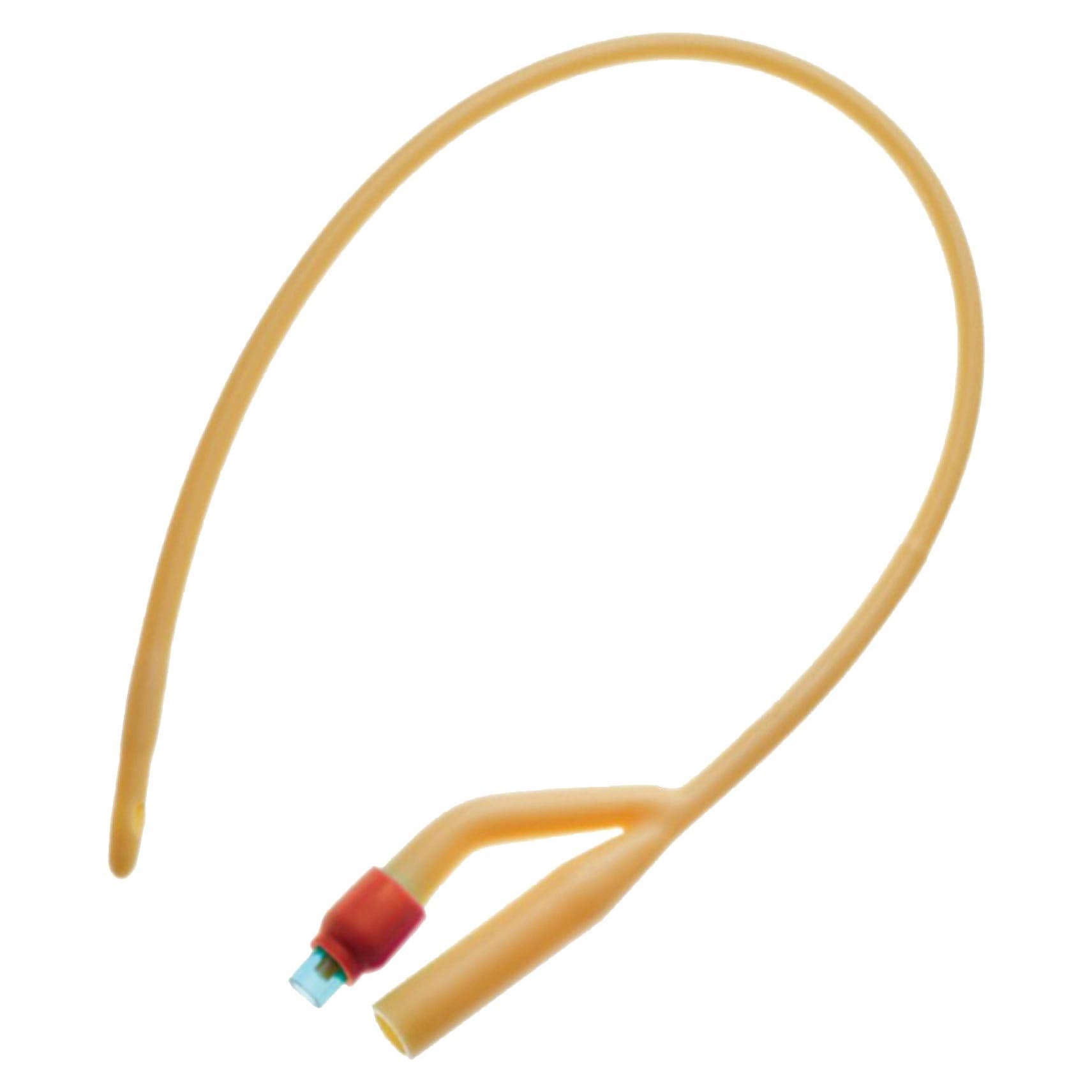 Amsure 2-Way Siliconized Latex Foley Catheters, 30cc, 18 Fr, 16" - Box of 10 - Image 1