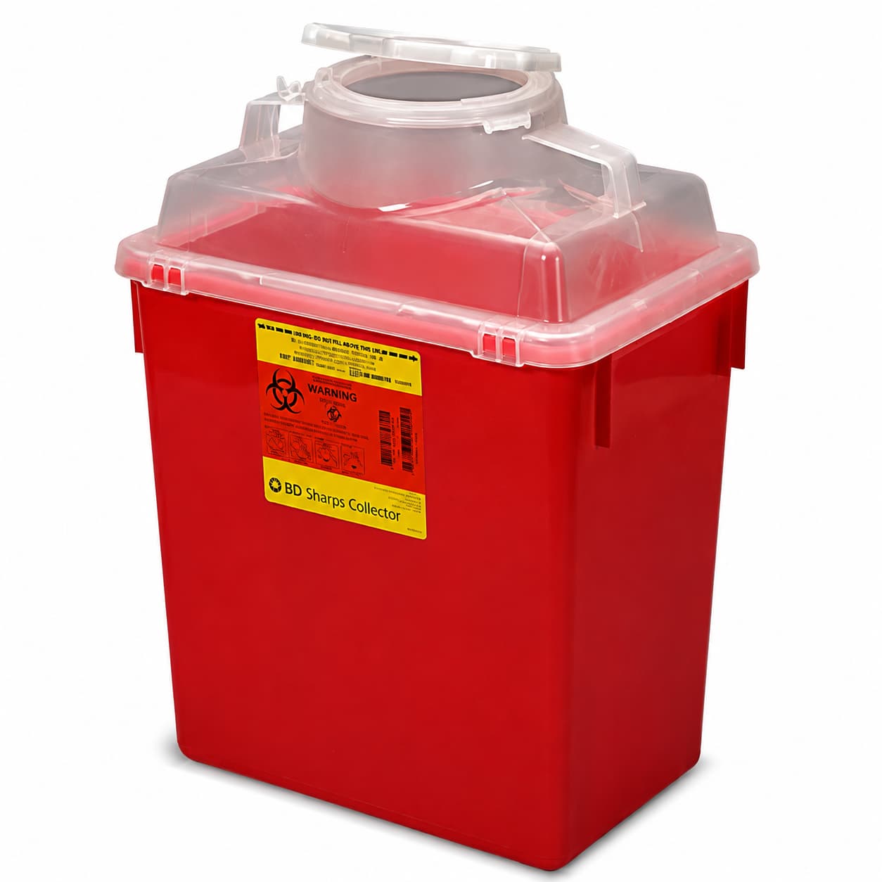 BD Multiuse Nestable Sharps Container with Hinge Cap - Image 2