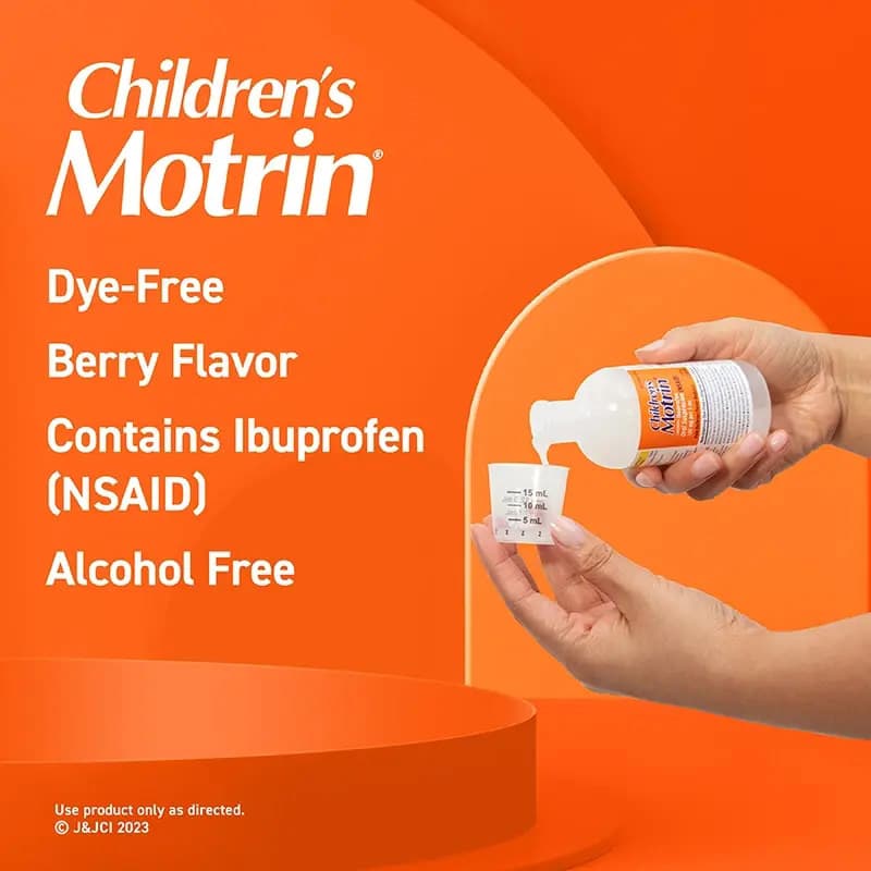 Children's MOTRIN Ibuprofen Oral Suspension Dye-Free, 4 oz - Each - Image 3