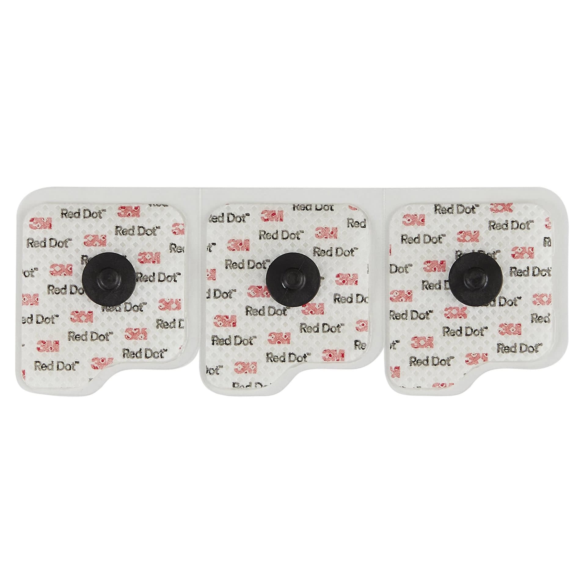 3M ECG Monitoring Electrode, Cloth Backing, 1-1/2 x 1-3/4 Inch - Bag of 3 - Image 1