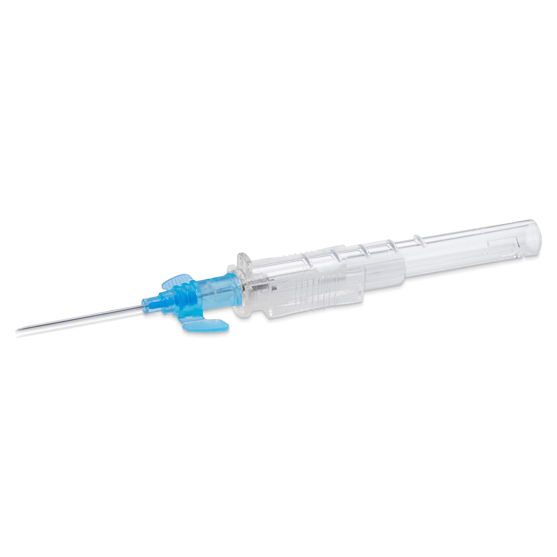 McKesson Prevent SLS Sliding Safety Peripheral IV Catheter with Winged Hub, 22 Gauge, 1 Inch - Box of 50 - Image 1