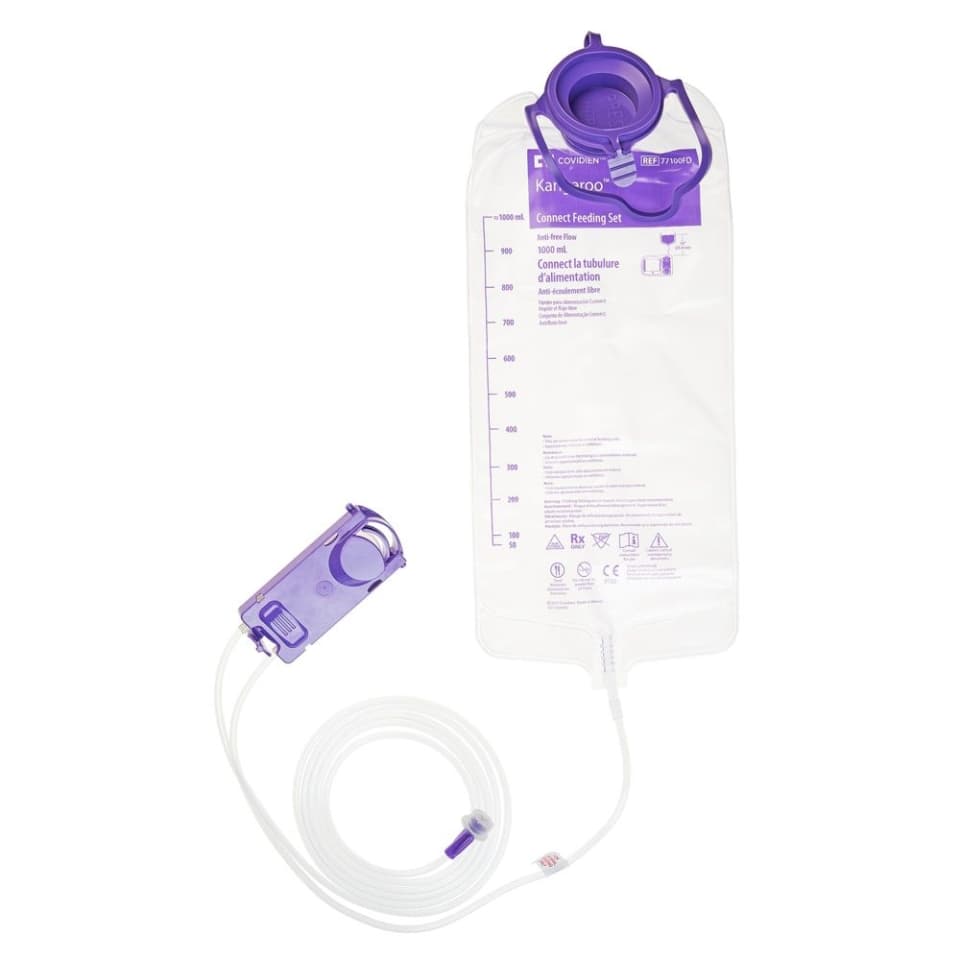 Kangaroo Connect Enteral Feeding Pump Bag Set, 1000 mL - Case of 30 - Image 1