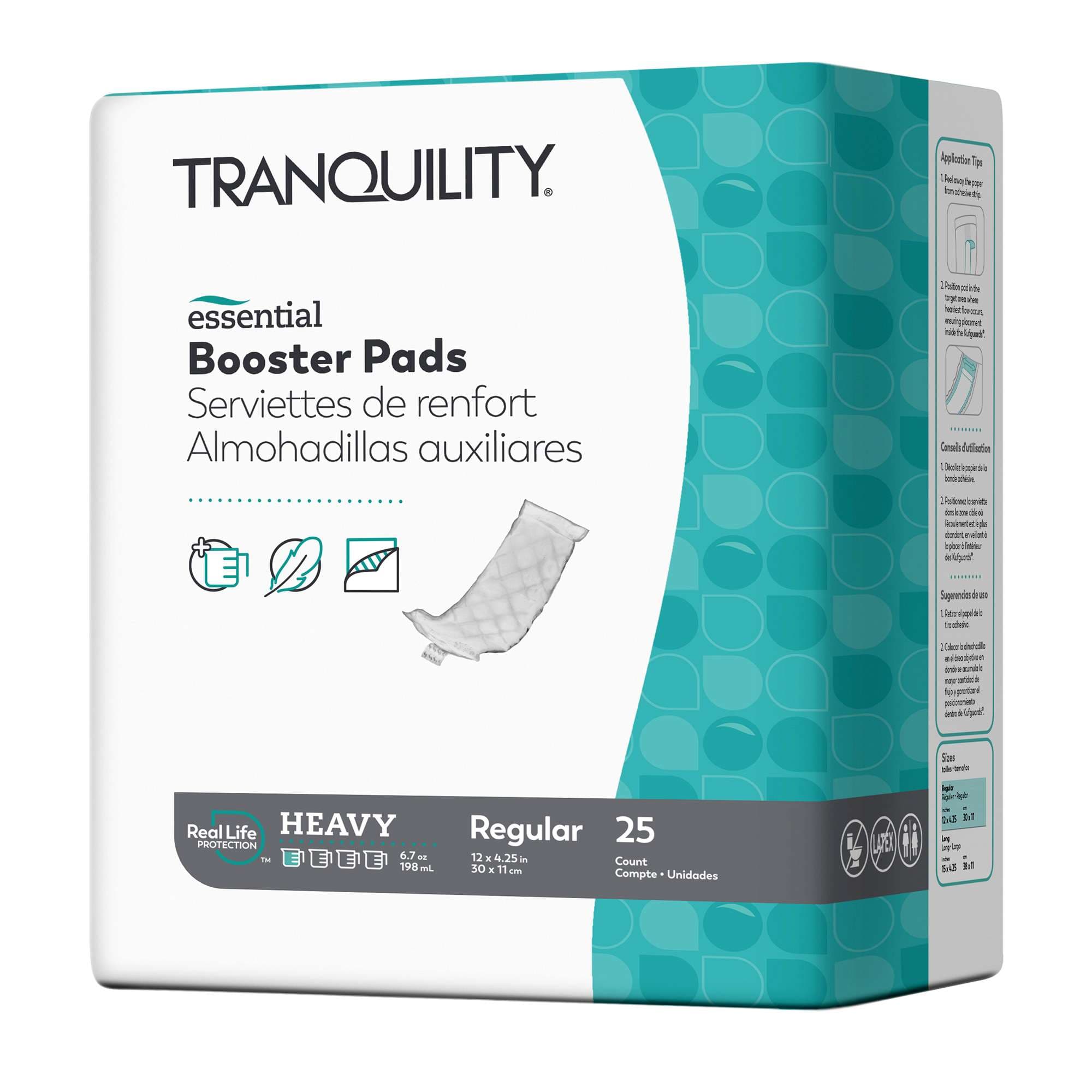 Tranquility Essential Booster Pads, Regular - Case of 200 - Image 1