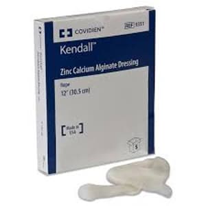 Kendall Zinc Calcium Alginate Dressing, 12 Inch Rope - Case of 20 - Image 1