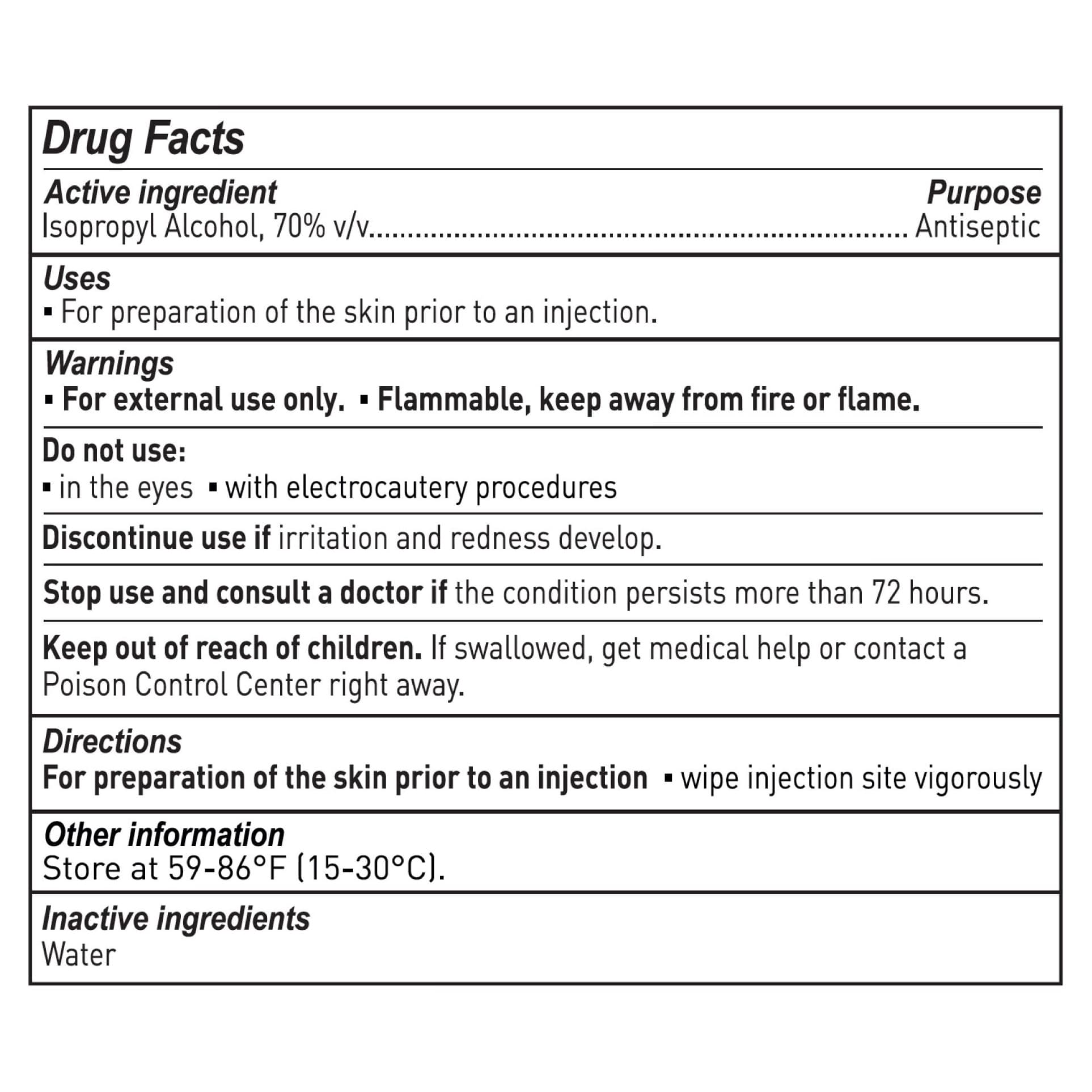 McKesson Isopropyl Alcohol Impregnated Swabstick, 3 Pack - Image 3