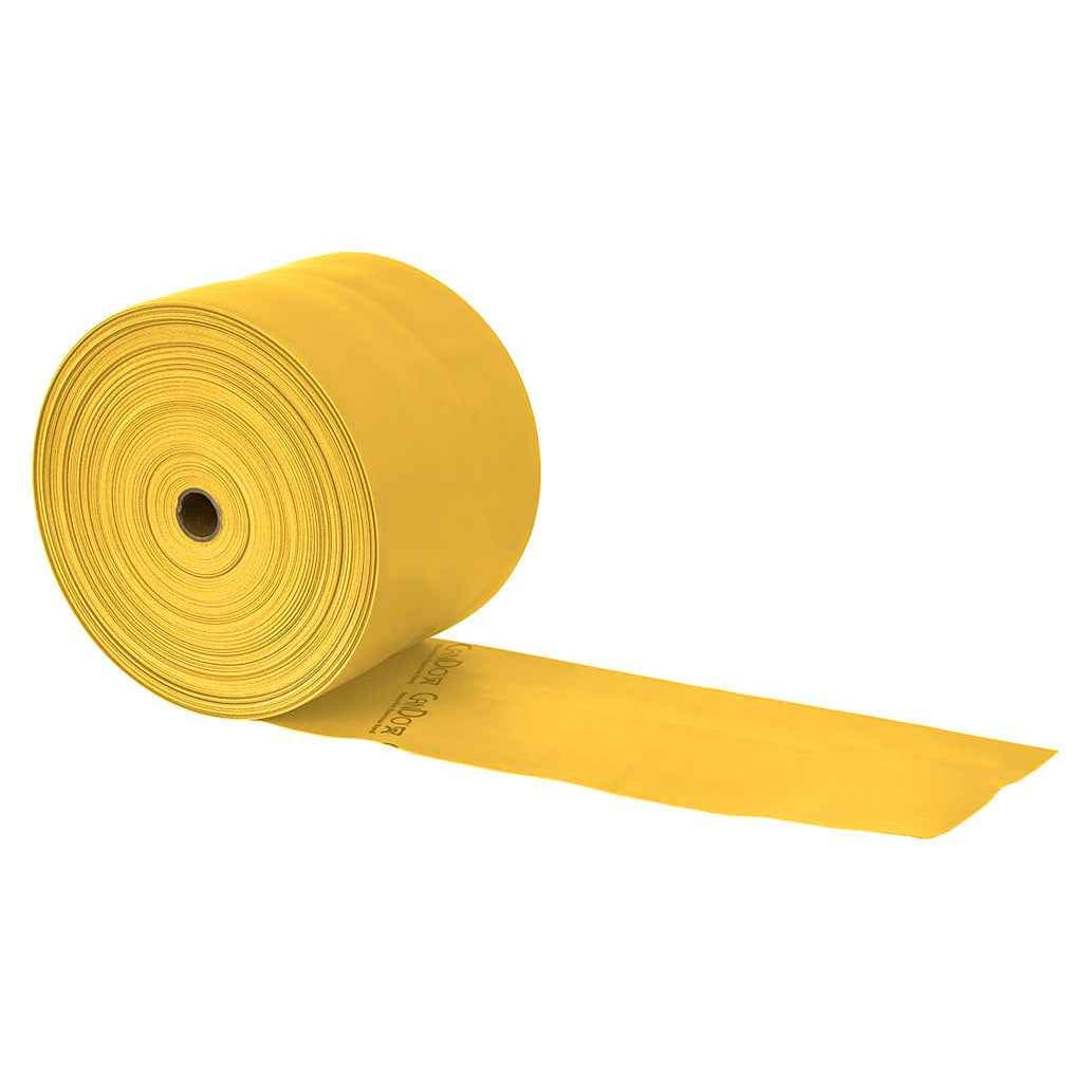 CanDo Low Powder Exercise Band, 25 Yards, Gold, 3X Heavy - Image 1