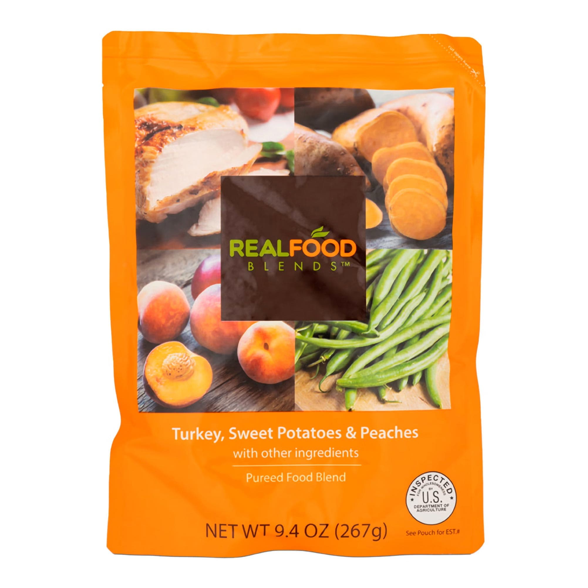 Real Food Blends Ready to Use Tube Feeding Formula, Turkey, Sweet Potatoes and Peaches - Case of 12 - Image 1