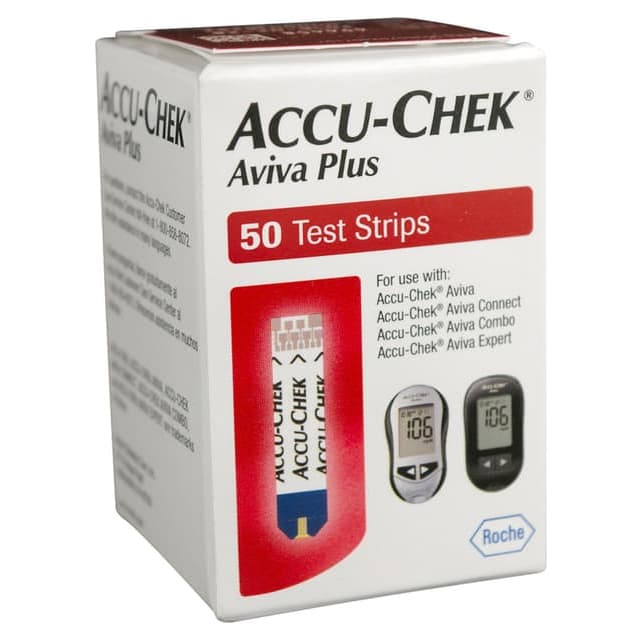 Accu-Chek Aviva Plus Blood Glucose Test Strips, 50 Strip - Image 2