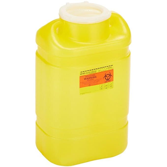 BD Chemotherapy Waste Container with Absorbant Pad, 18 H x 10-1/2 W x 7-1/2 D Inch - Image 1