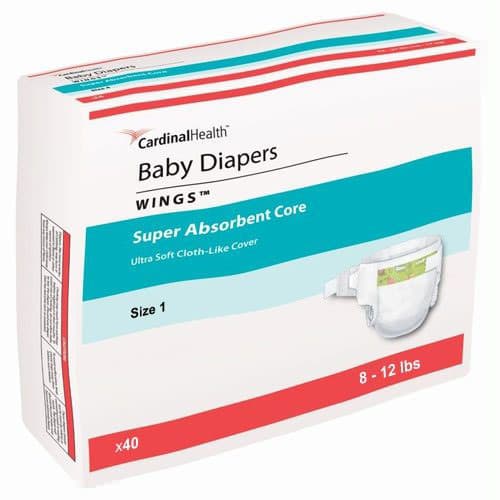 Cardinal Health Wings Baby Diapers