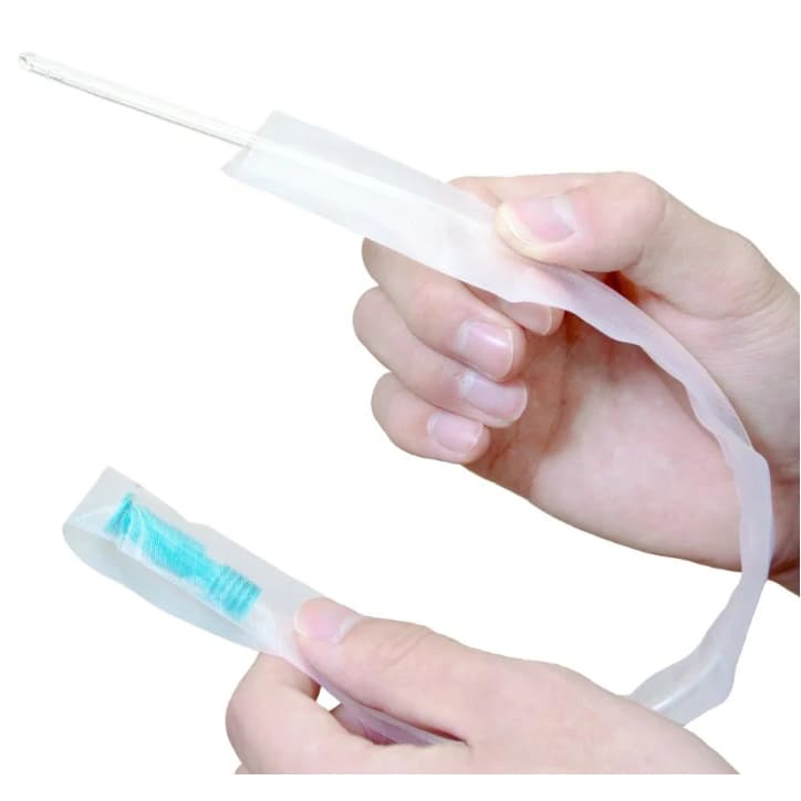 CompactCath OneCath Lubricated Straight Catheter, Straight Tip, 12 Fr, 16" - Box of 30 - Image 1