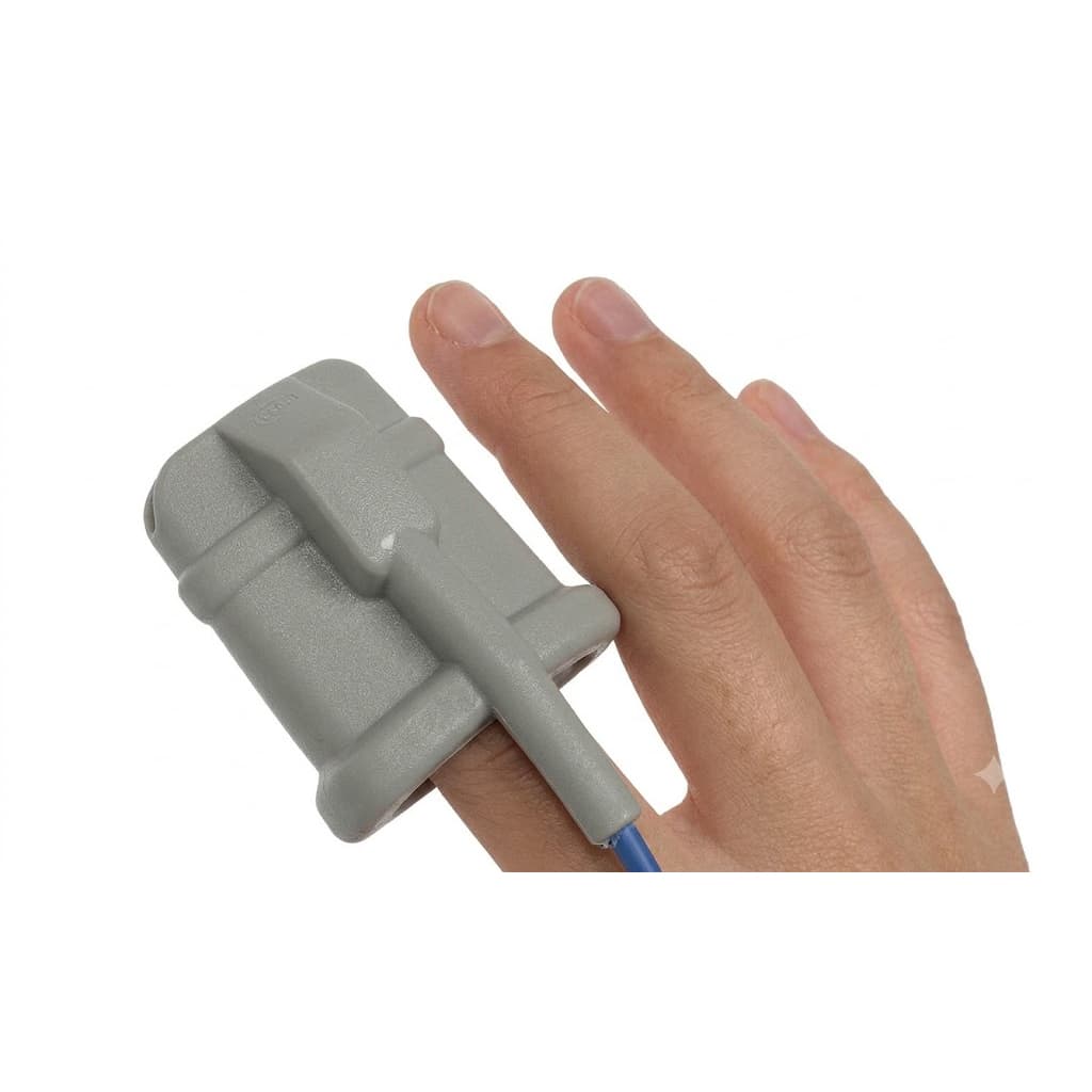 Virtuox Adult Pulse Oximeter Probe, Rubber Boot, Nonin Compatible - Image 1